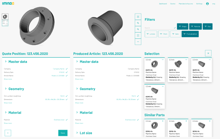 Finden und vergleichen Sie Ihre Bauteile mit Imnoo