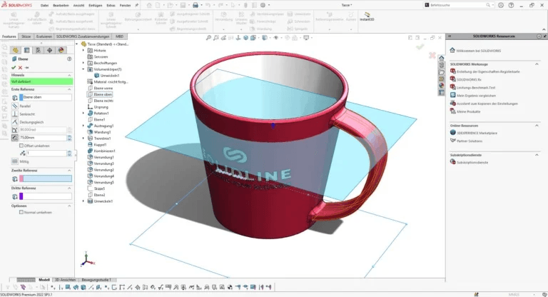 Tasse für Volumenberechnung 2