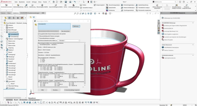 Tasse für Volumenberechnung 4.1