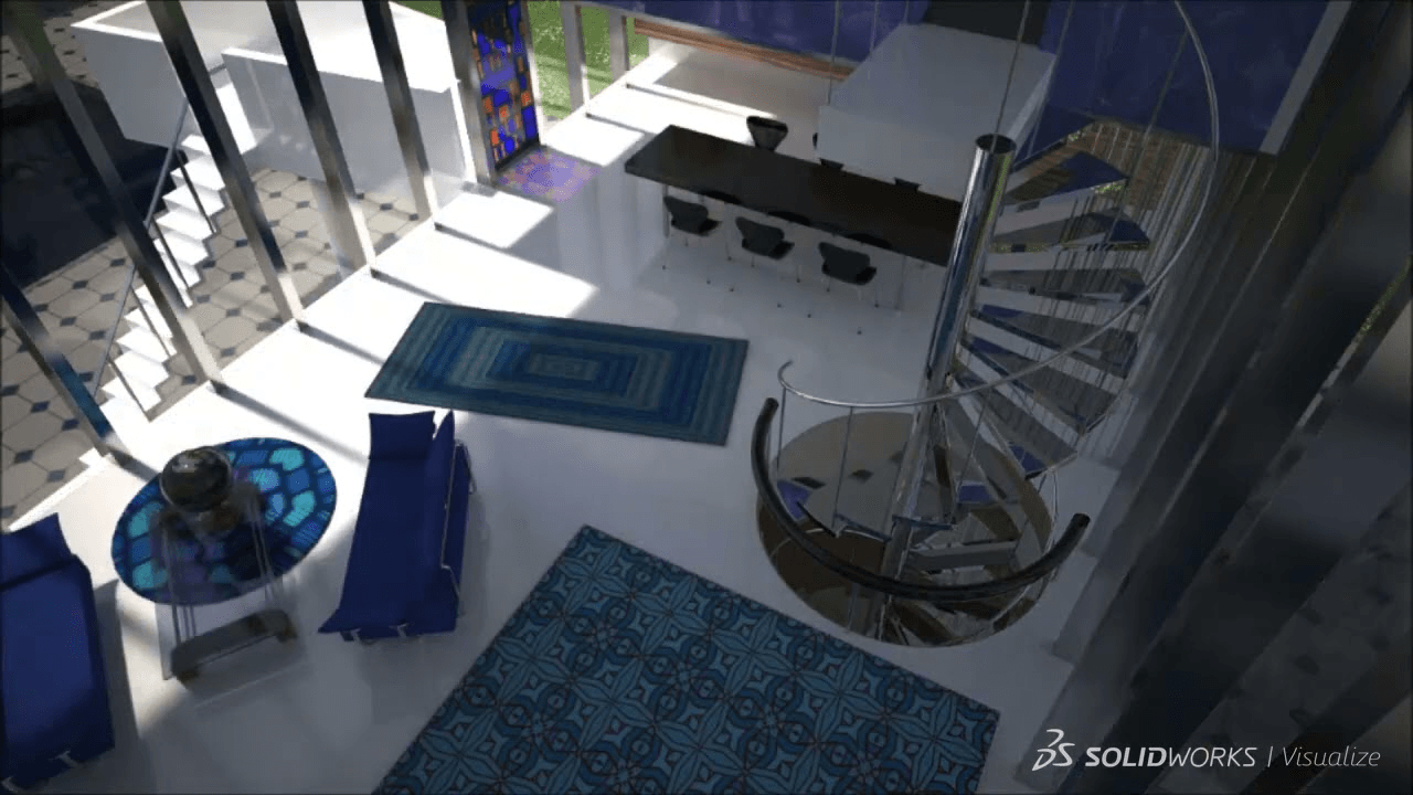 Sonnenauf- und -untergang mit SOLIDWORKS Visualize Visualisierung von Sonnenaufgang und Sonnenuntergang in SOLIDWORKS Visualize