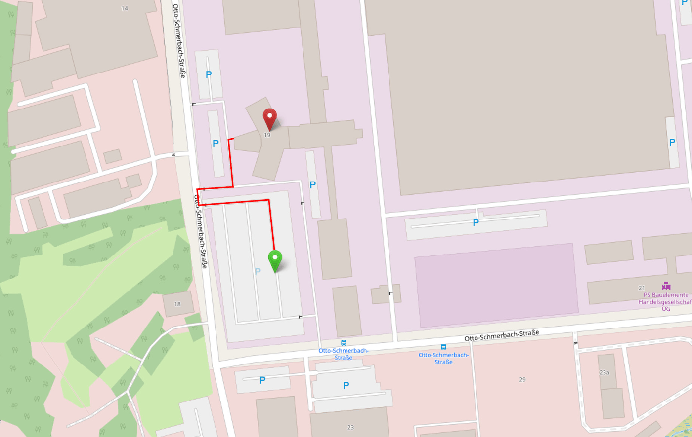 Anfahrtsskizze Standort Bechtle PLM Chemnitz Anfahrtsskizze zum Bechtle PLM Standort in Chemnitz