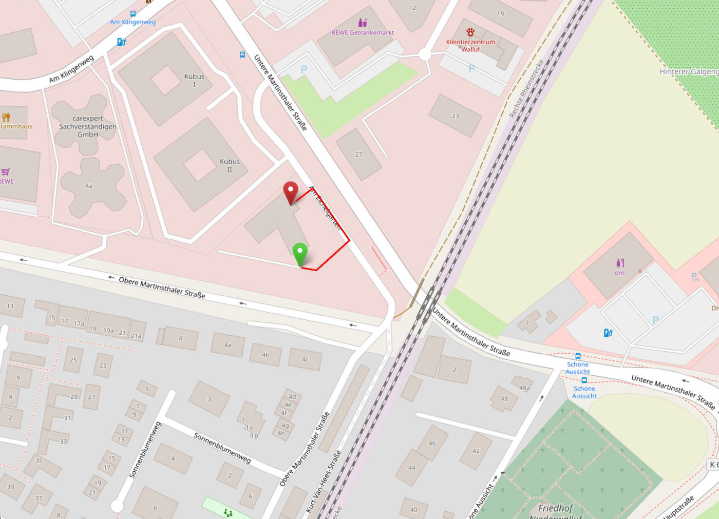 Anfahrtsskizze Walluf Bechtle PLM Anfahrtsskizze zum Standort Walluf von Bechtle PLM