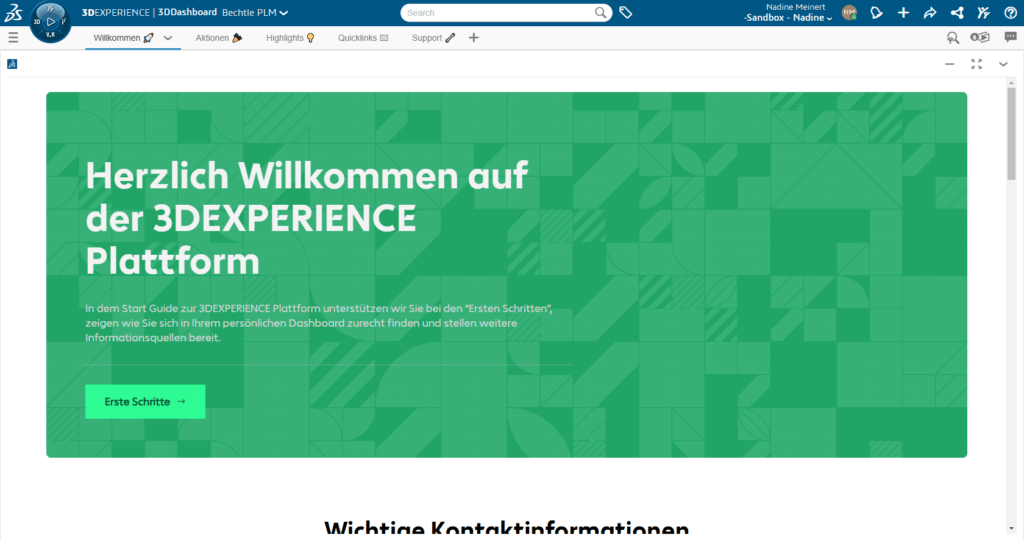 Bechtle PLM 3DX Dashboard Bechtle PLM 3DX Dashboard