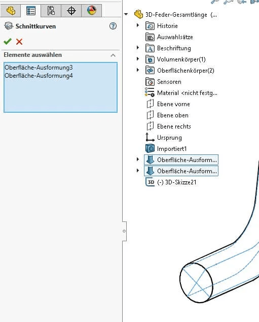Bestimmung-Gesamtlaenge-Feder-Schnittkurve-erzeugen Bestimmung Gesamtlänge Feder Schnittkurve erzeugen