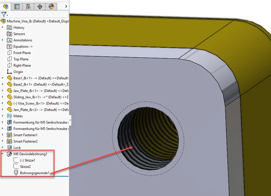solidworks-einfache-bohrung-baugruppe-gewindedarstellung solidworks-einfache-bohrung-baugruppe-gewindedarstellung
