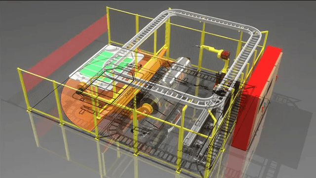 DELMIA Robotik Arbeitszellen-Design Design einer Roboterarbeitszelle in DELMIA