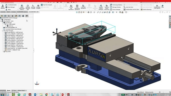 SolidWorks CAM bei der High-Speed-Bearbeitung