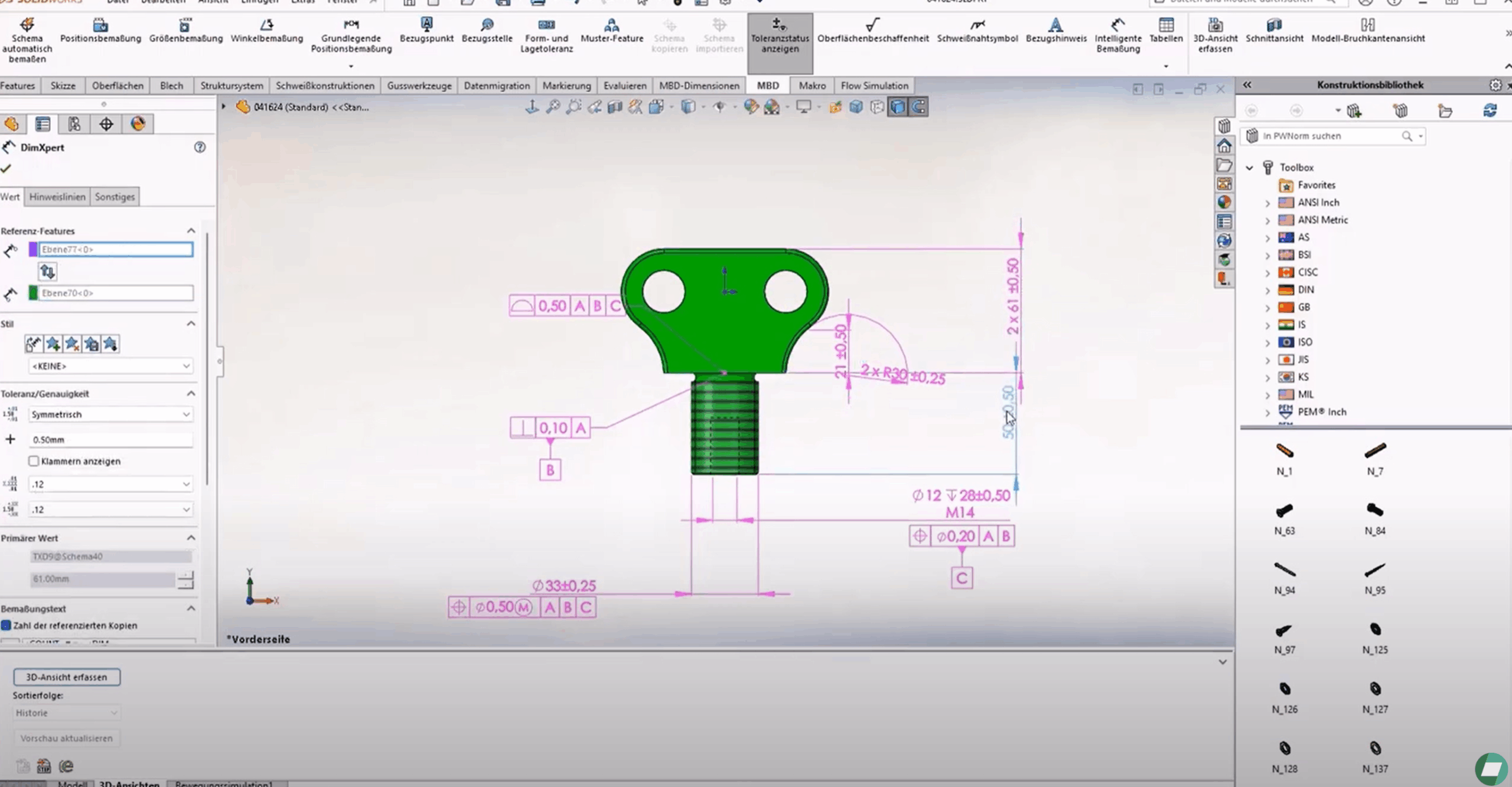 Vorschaubild zum Video über ISO-GPS in SOLIDWORKS