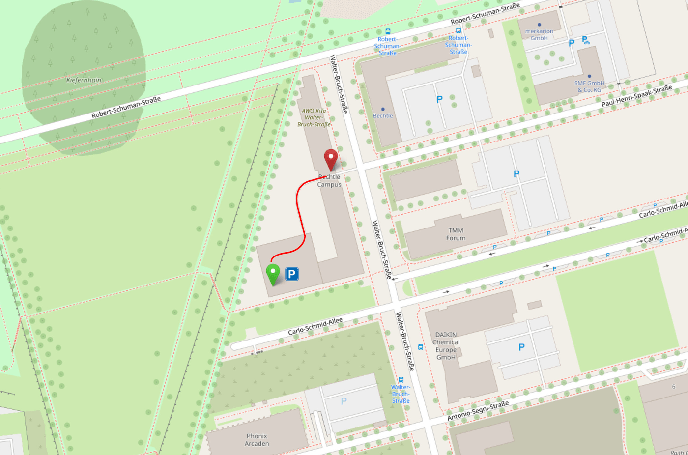 Anfahrtsskizze Standort Dortmund Bechtle PLM Anfahrtsskizze zum Bechtle PLM Standort in Dortmund
