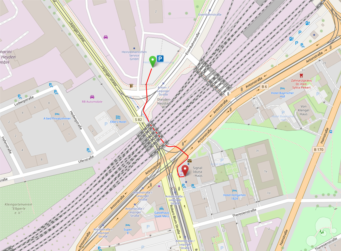 Anfahrtsskizze Standort Dresden Bechtle PLM Anfahrtsskizze zum Bechtle PLM Standort in Dresden