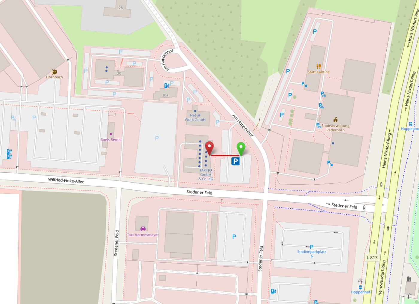 Anfahrtsskizze Standort Paderborn Bechtle PLM Anfahrtsskizze zum Bechtle PLM Standort in Paderborn