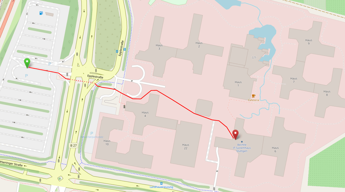Anfahrtsskizze Standort Stuttgart Bechtle PLM Anfahrtsskizze zum Bechtle PLM Standort in Stuttgart