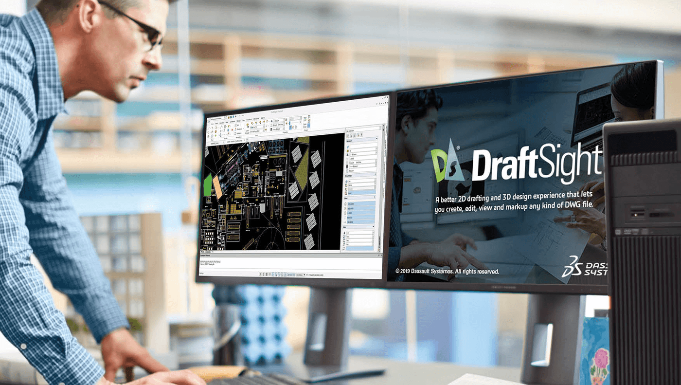 person-konstruiert-mit-2d-cad-software-draftsight