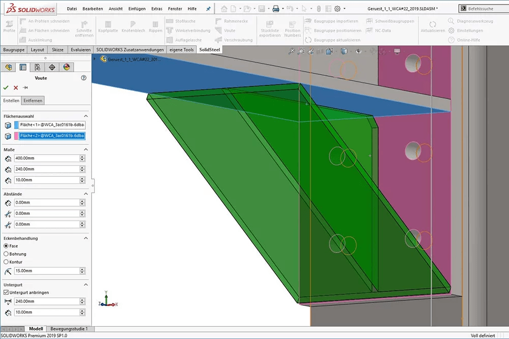 rahmenecken-in-solidtseel-parametric