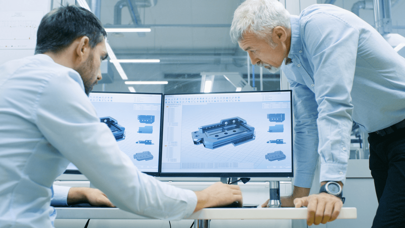 zwei-personen-maschinenbau-3dexperience-bildschirm