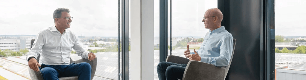 Gespräch Kaloudis Handgrätinger Gespräch zwischen Kaloudis und Handgrätinger