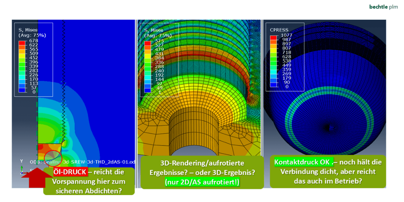 axialsymmetrie-ergebnisse-aufrotiert-auf360grd--bsp-druckleitung-abdichten 2D/AS-Ergebnisse 3D-gerendert, am Beispiel „Druckleitung abdichten“