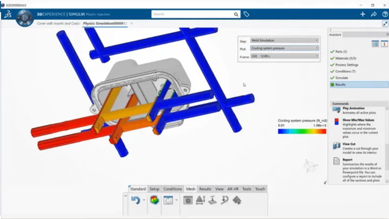 3DEXPERIENCE Simulation Kunststoff Sprizuguss