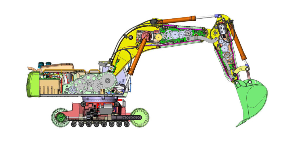 SIKU Liebherr Bagger Innenleben