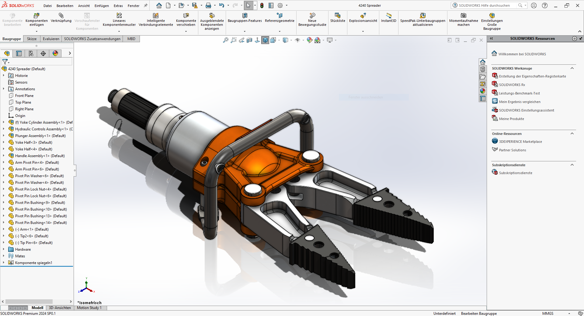 SOLIDWORKS GUI