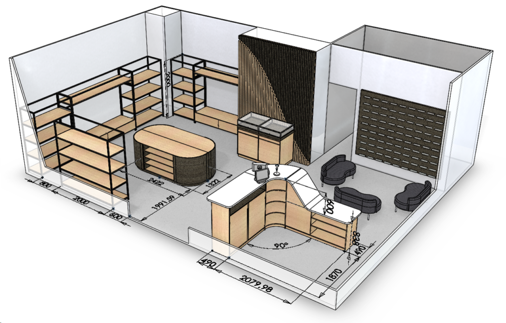 SWOOD DESIGN Shopfitting parametric