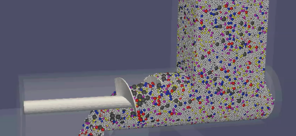 Simulation Schnecke Foerdersystem