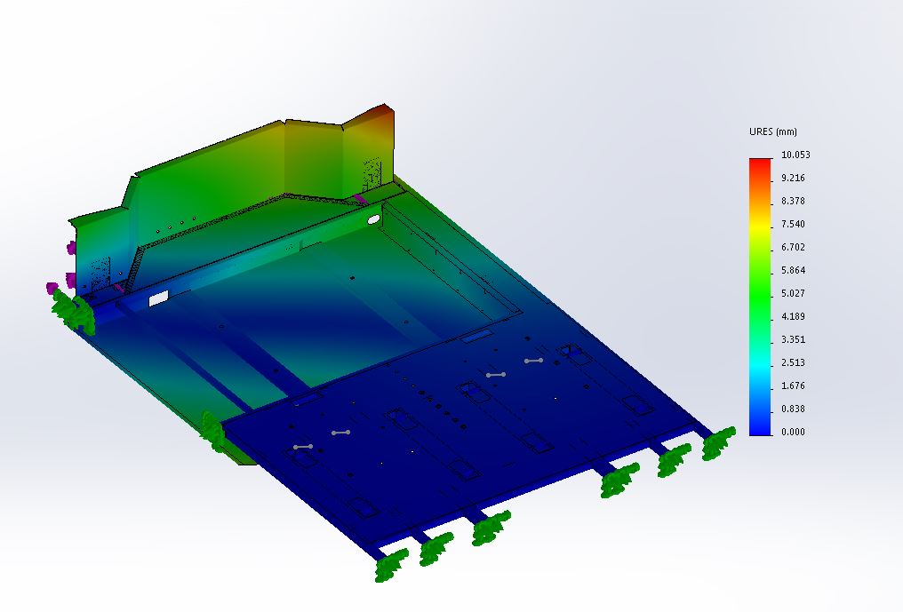 SOLIDWORKS Simulation Verschiebung 001