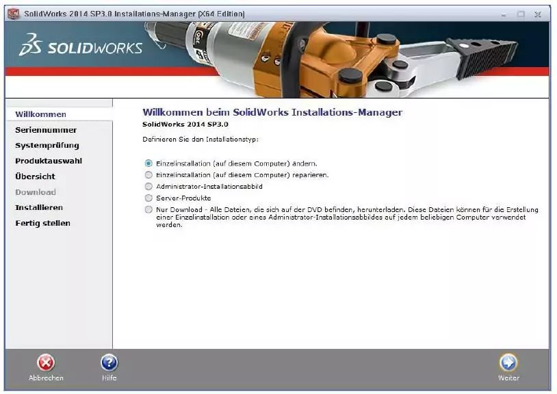 Lizenznummer Installationsmanager