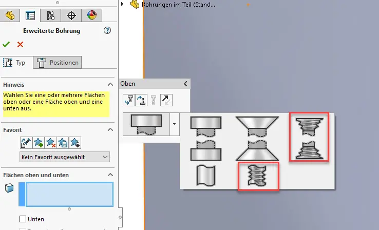 solidworks-erweiterte-bohrung-gewindebohrung