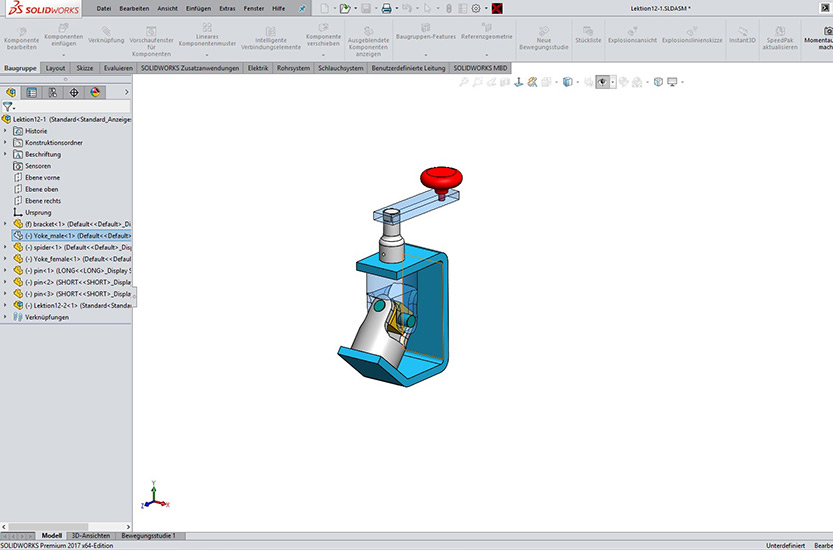 SOLIDWORKS Komponenten einblenden ausblenden