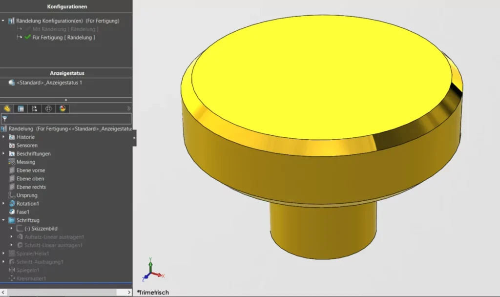 SOLIDWORKS Konfiguration anlegen